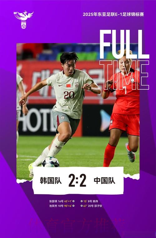 东亚杯丨姚伟邵子钦破门 中国女足2比2韩国女足